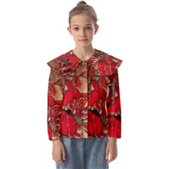 Christmas Art Kids  Peter Pan Collar Blouse