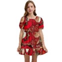 Christmas Art Kids  Short Sleeve Dolly Dress View1