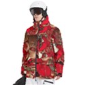 Christmas Art Men s Multi Pockets Zip Ski and Snowboard Waterproof Breathable Jacket View2