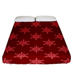 Illustrations Red Abstract Pattern Seamless Texture Fitted Sheet (king Size)