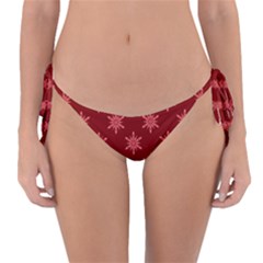 Illustrations Red Abstract Pattern Seamless Texture Reversible Bikini Bottoms