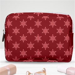 Illustrations Red Abstract Pattern Seamless Texture Make Up Pouch (medium)