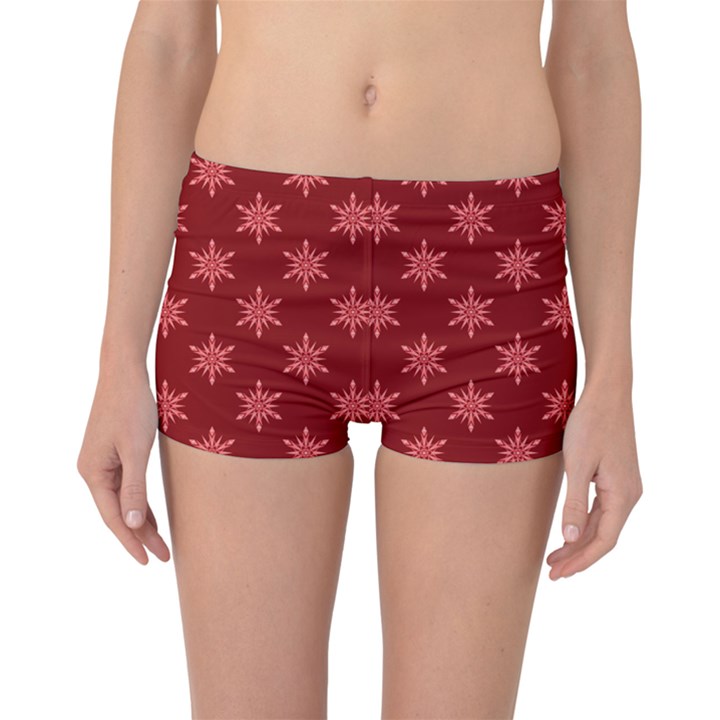 Illustrations Red Abstract Pattern Seamless Texture Boyleg Bikini Bottoms