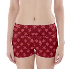 Illustrations Red Abstract Pattern Seamless Texture Boyleg Bikini Wrap Bottoms by Hannah976