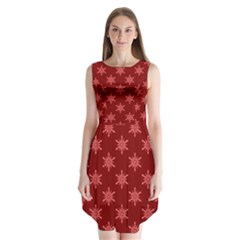 Illustrations Red Abstract Pattern Seamless Texture Sleeveless Chiffon Dress  