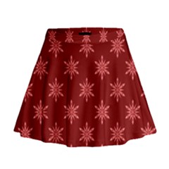 Illustrations Red Abstract Pattern Seamless Texture Mini Flare Skirt