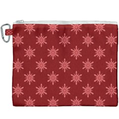 Illustrations Red Abstract Pattern Seamless Texture Canvas Cosmetic Bag (xxxl)