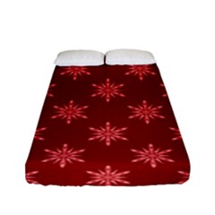 Illustrations Red Abstract Pattern Seamless Texture Fitted Sheet (full/ Double Size)