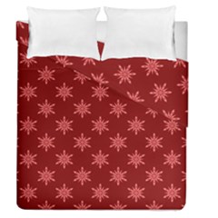 Illustrations Red Abstract Pattern Seamless Texture Duvet Cover Double Side (queen Size)