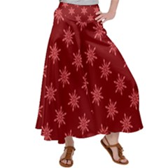 Illustrations Red Abstract Pattern Seamless Texture Women s Satin Palazzo Pants