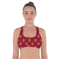 Illustrations Red Abstract Pattern Seamless Texture Cross Back Sports Bra