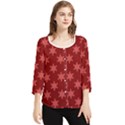 Illustrations Red Abstract Pattern Seamless Texture Chiffon Quarter Sleeve Blouse View1