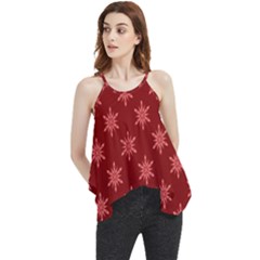 Illustrations Red Abstract Pattern Seamless Texture Flowy Camisole Tank Top