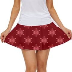 Illustrations Red Abstract Pattern Seamless Texture Women s Skort