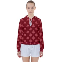 Illustrations Red Abstract Pattern Seamless Texture Women s Tie Up Sweat