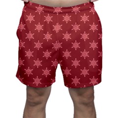 Illustrations Red Abstract Pattern Seamless Texture Men s Shorts by Hannah976