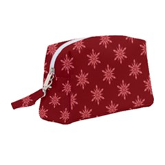 Illustrations Red Abstract Pattern Seamless Texture Wristlet Pouch Bag (medium)