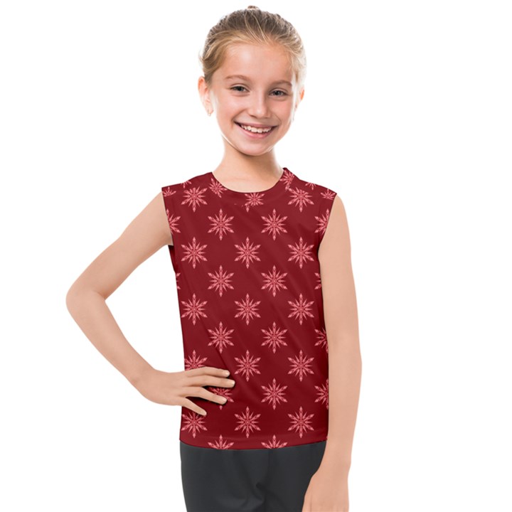 Illustrations Red Abstract Pattern Seamless Texture Kids  Mesh Tank Top