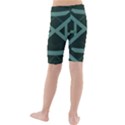 Geometric Design 01 Kids  Mid Length Swim Shorts View2