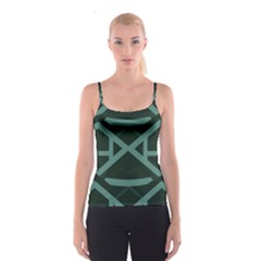 Geometric Design 01 Spaghetti Strap Top by myclothy