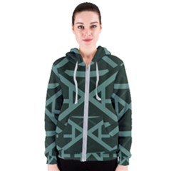 Geometric Design 01 Women s Zipper Hoodie by myclothy