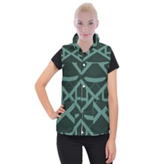 Geometric Design 01 Women s Button Up Vest by myclothy