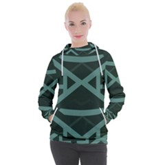 Geometric Design 01 Women s Hooded Pullover