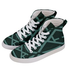 Geometric Design 01 Women s Hi-top Skate Sneakers