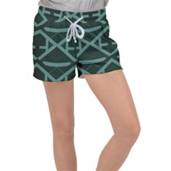 Geometric Design 01 Women s Velour Lounge Shorts