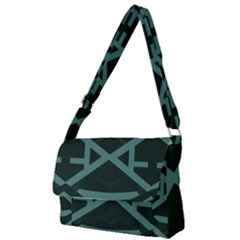 Geometric Design 01 Full Print Messenger Bag (s) by myclothy