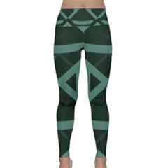 Geometric Design 01 Lightweight Velour Classic Yoga Leggings