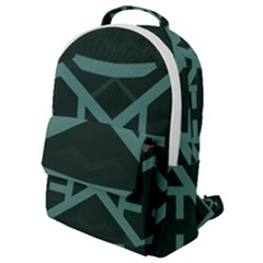 Geometric Design 01 Flap Pocket Backpack (small)