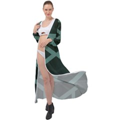 Geometric Design 01 Maxi Chiffon Beach Wrap