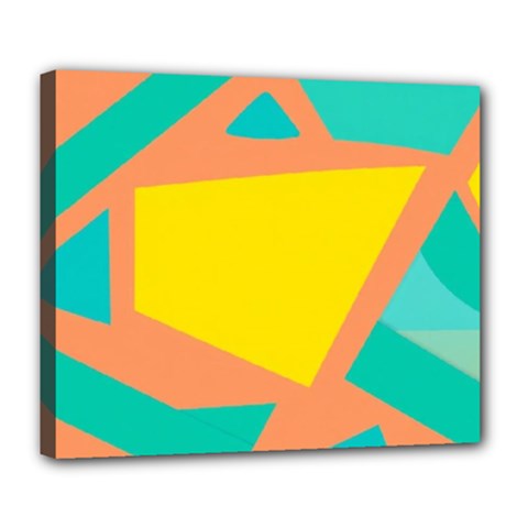 Geometric Design 02 Deluxe Canvas 24  X 20  (stretched)