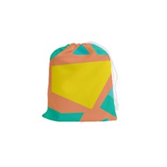 Geometric Design 02 Drawstring Pouch (small)