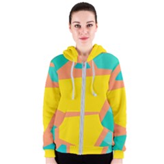 Geometric Design 02 Women s Zipper Hoodie