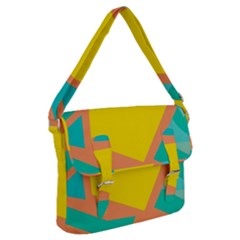 Geometric Design 02 Buckle Messenger Bag