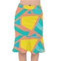 Geometric Design 02 Short Mermaid Skirt View1