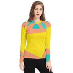 Geometric Design 02 Women s Long Sleeve Rash Guard