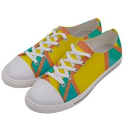 Geometric Design 02 Women s Low Top Canvas Sneakers