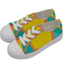 Geometric Design 02 Kids  Low Top Canvas Sneakers View2