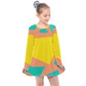 Geometric Design 02 Kids  Long Sleeve Dress View1