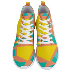 Geometric Design 02 Men s Lightweight High Top Sneakers by myclothy