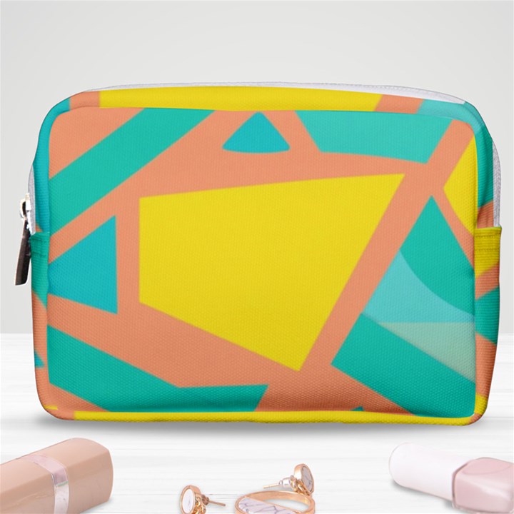 Geometric Design 02 Make Up Pouch (Medium)