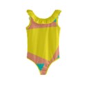 Geometric Design 02 Kids  Frill Swimsuit View1