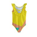 Geometric Design 02 Kids  Frill Swimsuit View2