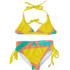 Geometric Design 02 Kids  Classic Bikini Set