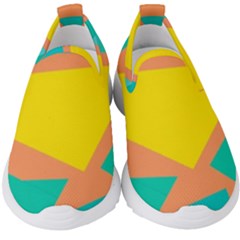 Geometric Design 02 Kids  Slip On Sneakers