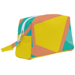 Geometric Design 02 Wristlet Pouch Bag (large)