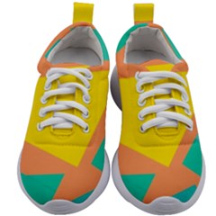 Geometric Design 02 Kids Athletic Shoes